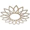 Ekena Millwork Daisy Wood Fretwork Pierced Ceiling Medallion, Hickory, 36"OD x 13 7/8"ID x 3/8"T CMWP36X36X0375DAHI - alternate 2